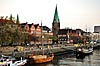 Weser, Schlachte und Martini-Kirche
